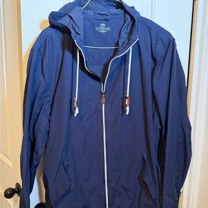 Southern Tide Navy Windbreaker Jacket